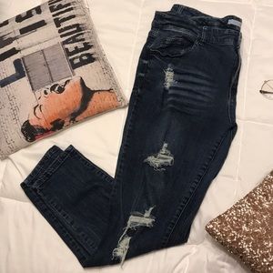 Charlotte Russe Distressed Jeans